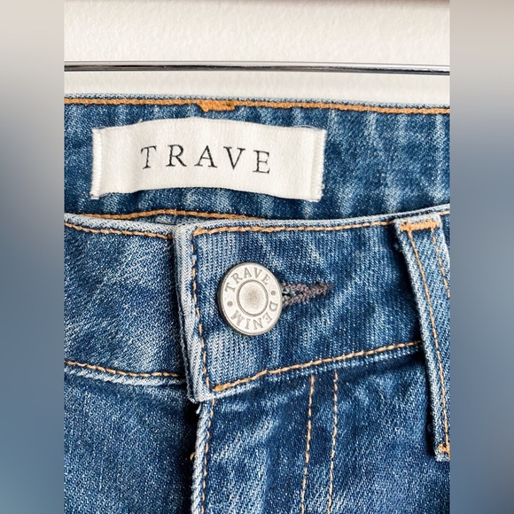 🔥TRAVE Revolve Irina Slim Wonderwall Jeans High Mid Rise Ankle Classic USA 26 - Picture 7 of 12